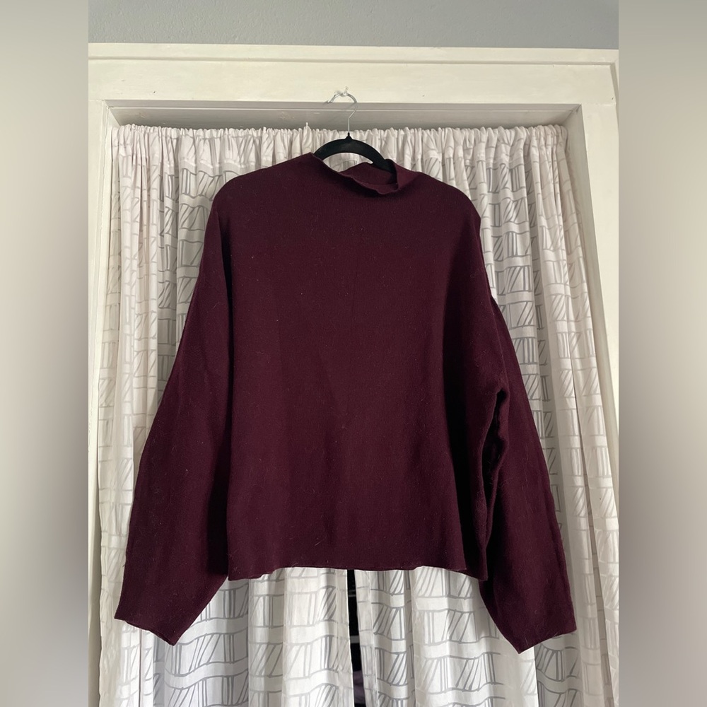 H&M Deep Burgundy Knit Top